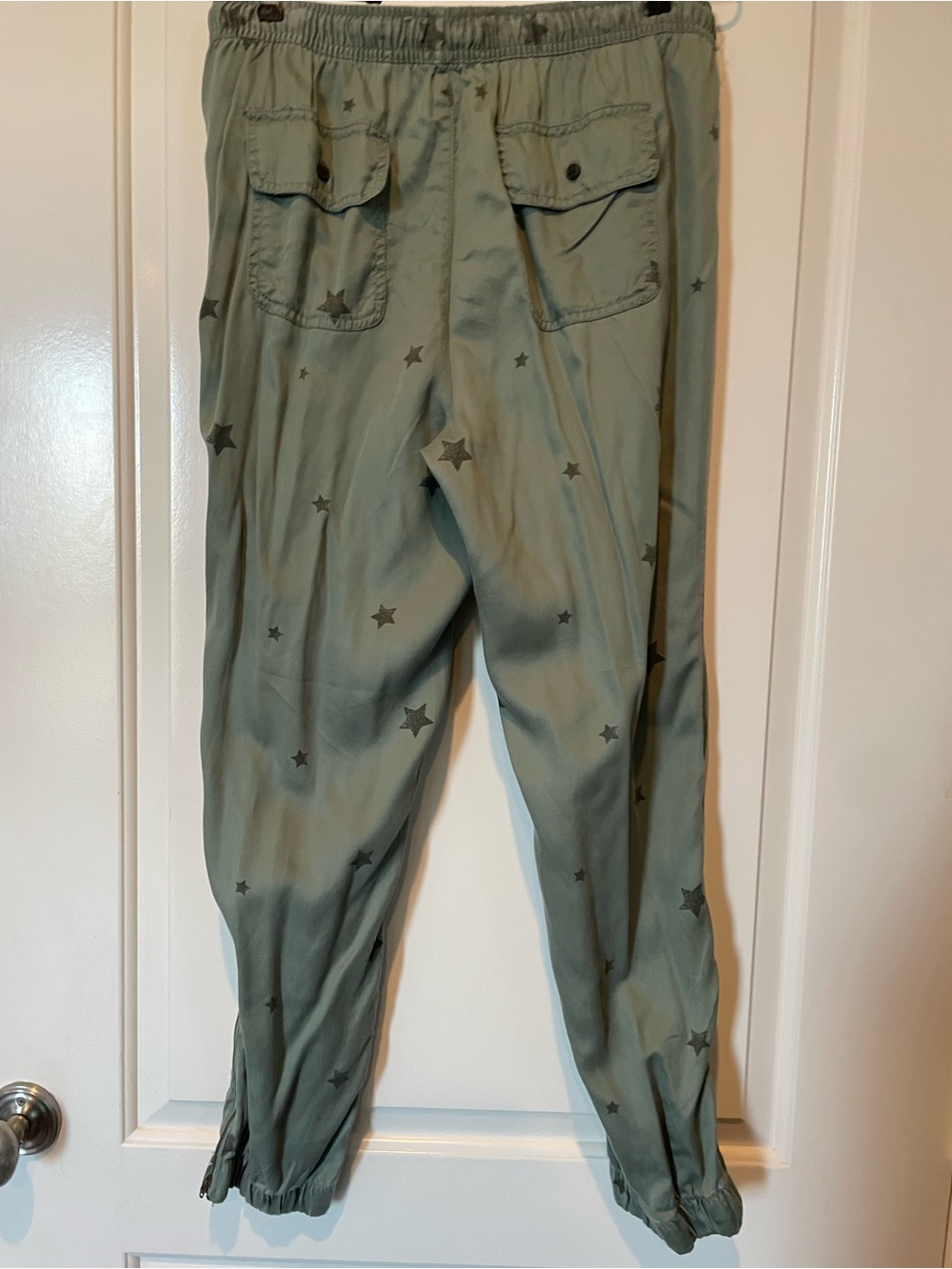C&C California Sage Green Elastic Waist Pull-On Pants - Picture 2 of 10